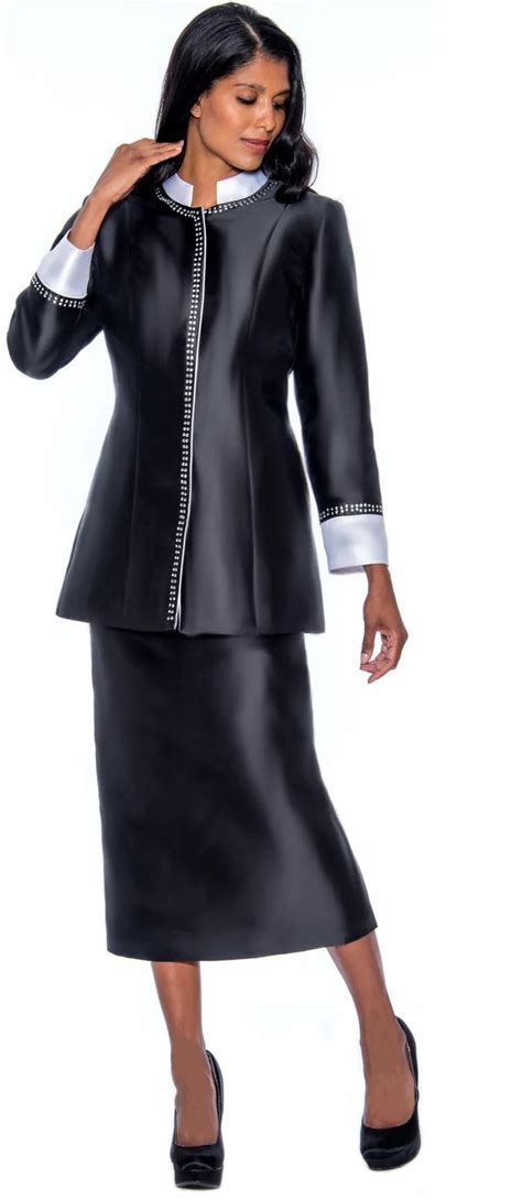 Gmi 9142 Black Clergy Skirt Suit Suits For Women Clothes For Women
