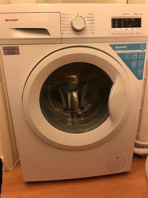 The quick wash program of the samsung front load washing machine ww80j54eobw allows you to wash clothes in just 15 minutes. Sharp Washing Machine | in Brighton, East Sussex | Gumtree