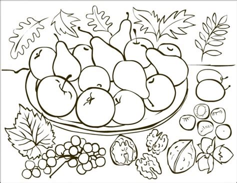 Fructe De Toamna Desene De Colorat Free Coloring Pages Fruit