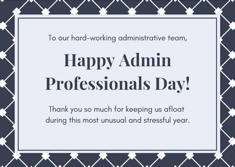 Administrative Professionals Day Message Of Employee Appreciation Biochemistry And Biophysics