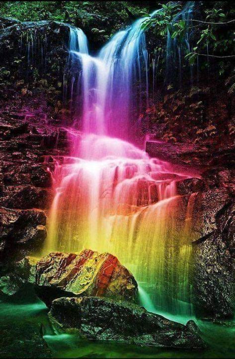 Rainbow Waterfall Landscape Diy 5d Diamond Painting Cross Stitch 5d