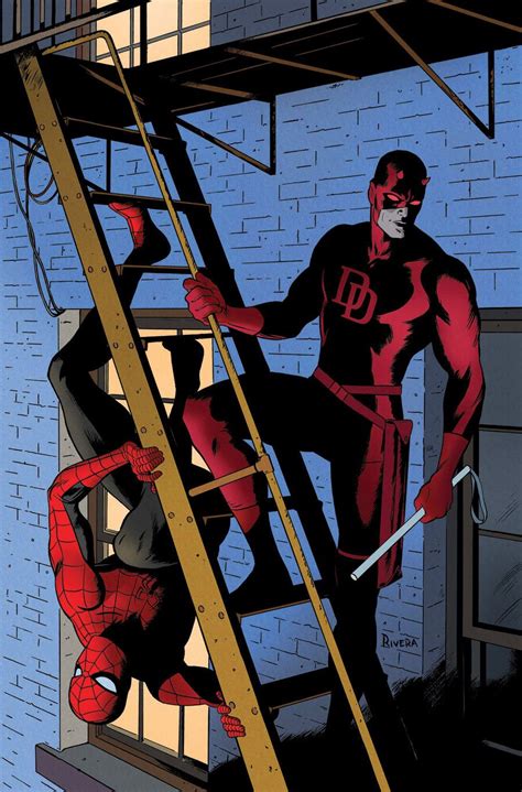 Daredevil And Spider Man By Paolo Rivera Ms Marvel Marvel Girls Marvel