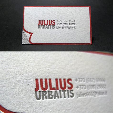 25 Beautiful Examples Of Letterpress Business Cards Design Graphic