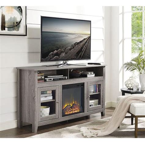 Featuring the most up to date technology, the celsi electric range can be installed into any room in the house simply by plugging into the nearest mains socket. Walker Edison Furniture Company 58" Transitional Fireplace Glass Wood TV Stand Entertainment ...