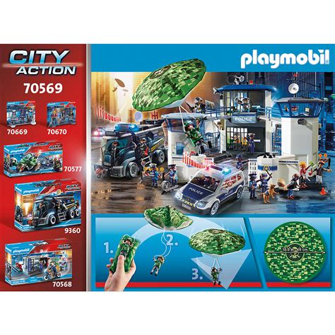 Der hubschrauber wurde verschenkt und ist sehr gut angekommen! PLAYMOBIL® 70569 Polizei-Hubschrauber: Fallschirm ...