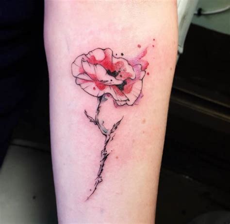 36 Stunning Watercolor Flower Tattoos Tattooblend