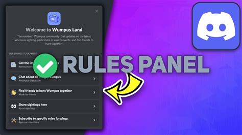 Set Up Discord Member Screening Rules Panel Youtube