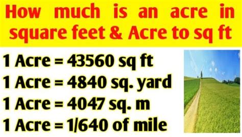 Square Feet To Acres How To Convert Square Feet To Acres Cc