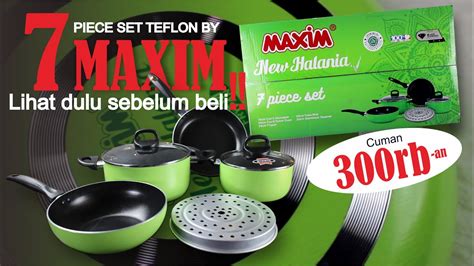 Unboxing And Review Teflon 7 Set Maxim New Halania Youtube