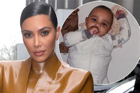 kim kardashian shares super cute snap of mini me son psalm west in rare post mirror online