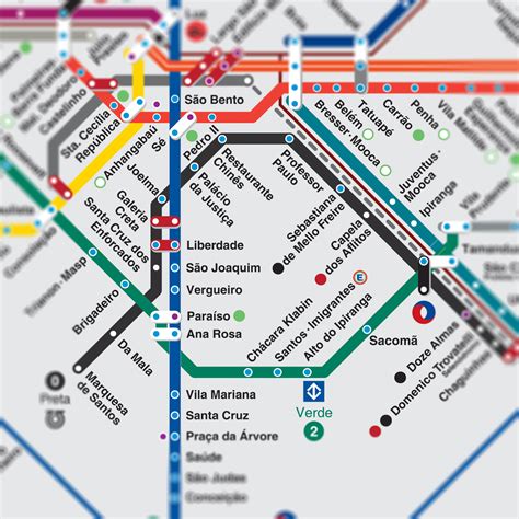 Mapa Metroviário Transterreno De São Paulo Bruno Müller
