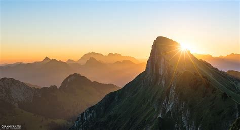 Sunrise In The Swiss Alps 1500 X 817 Oc Landscape Nature Photos