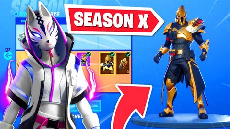 It can be purchased for golden eagles in the game at any time and pick up all awards from already opened levels. *NEW* SEASON X BATTLE PASS in Fortnite - OG skins RETURN ...
