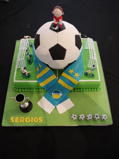 If your kid loves watching and playing. Soccer ball cake 2 - This is a cake for my 5 year old boy, who is a football fan! | Boy birthday ...