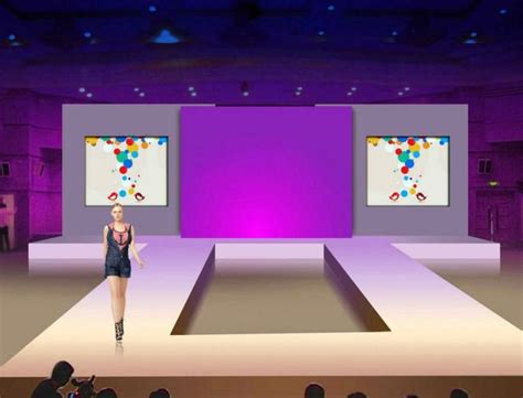 Aluminu Fashion Show Catwalk Stage With Backdrop Booths And Stages