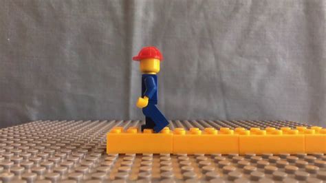 Lego Man Walking 10 Frames A Second Six Steps Walk Youtube