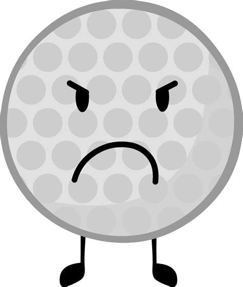 Battle For Dream Island Wiki Golf Ball From Bfdi Clipart Full Size