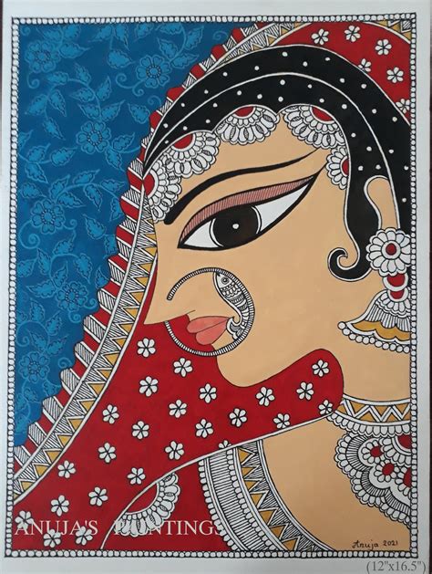 Buy Original Madhubani Painting Madhubani Bride 100 Online In India
