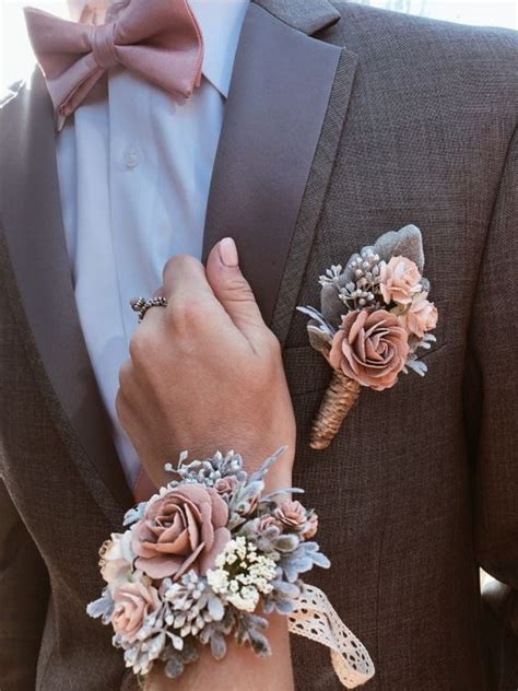 50 Matching Grooms Boutonniere And Brides Wrist Flower Page 50 Of
