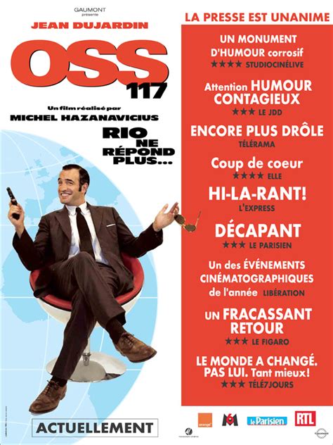 Le tandem jean dujardin et michel hazanavicius n'avait fait qu'un échauffement lors du premier oss 117 (le caire nid d'espions). OSS 117 : Rio ne répond plus (OSS 117 : Rio ne répond plus)