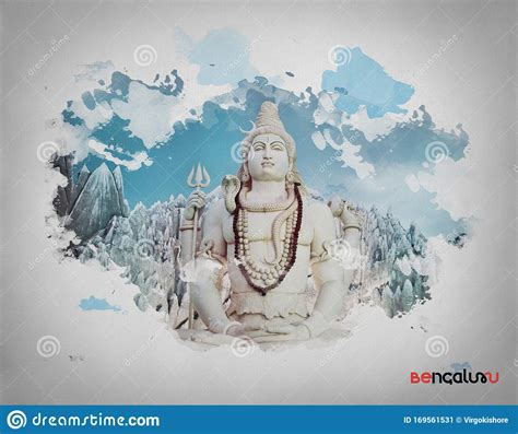 Bangalore Tourist Places Kemp Fort Shiva Statue Stock Image Image Of