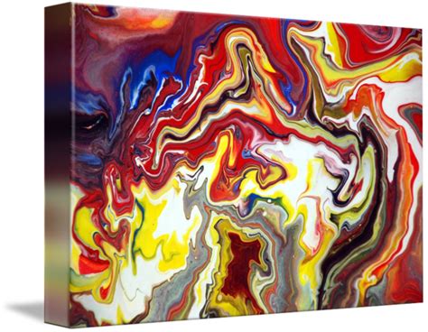 Colourful Abstract Fluid Painting By Mark Chadwick