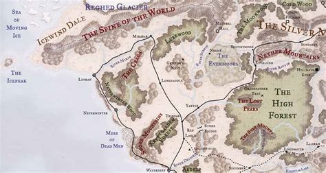 Forgotten Realms Sword Coast Map Maps Location Catalog Online