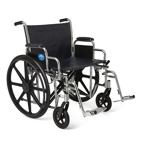Medline Excel Extra Wide Bariatric Wheelchair 24 Seat Width