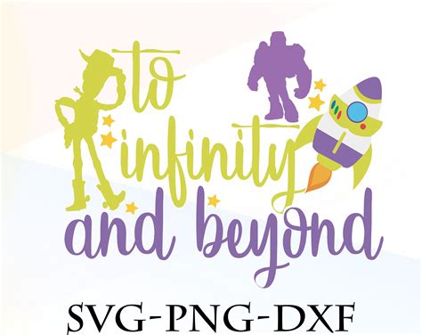 Woody And Buzz To Infinity And Beyond Svg Png Dxf Toy Story Etsy