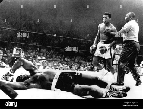Muhammad Ali Cassius Clay American Boxer In The Boxing Ring With