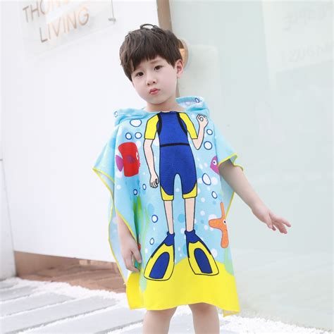 Towel shopping is largely based on your personal preference. Toddler & Children Beach Towel Hooded Bath Towels Diver ...