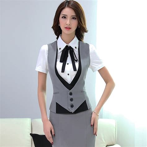 2018 Fashion Business Woman Formal Slim Vest Coat Women Vest Office Work Wear Ladies Patchwork