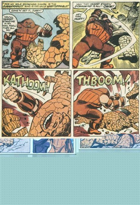 Thing Vs Juggernaut Battles Comic Vine