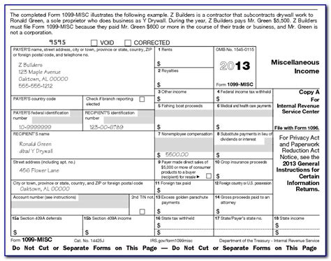 Irs 1099 Forms For Independent Contractors Form Resume Examples