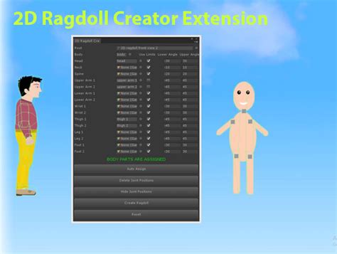 2d Ragdoll Creator Sprite Management Unity Asset Store