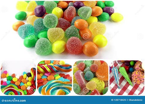 Candy Sweet Lolly Sugary Collage Stock Image Image Of Confectionery