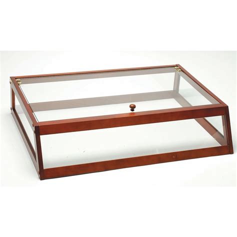 Expressly Hubert Mahogany Wood And Glass Bakery Display Case 28l X