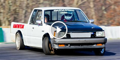 Check Out This Spectacular Mazda Drift Truck Hot Action