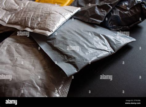 Small Packet Paper Envelopes And Parcels Stacked Stock Photo Alamy