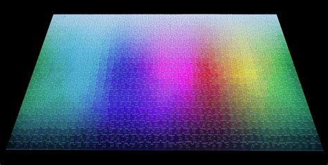 The gradient puzzle is a vibrant way to meditate on color. 1000-Piece CMYK Color Gamut Jigsaw Puzzle By Designer ...