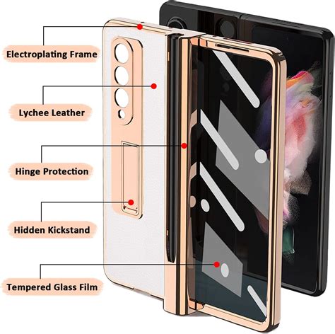 Miimall Funda Compatible Con Samsung Galaxy Z Fold Con Soporte Para