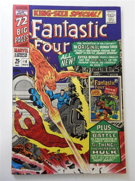 Fantastic Four Annual 4 1966 Fn Condition Comic Books Silver