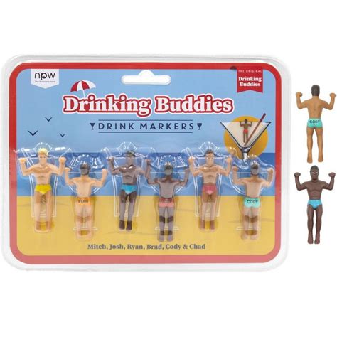 Drinking Buddies Drink Markers 6ct Party City