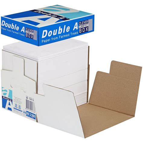 Bulk Buy 10 X Double A 80gsm A4 Copy Paper 2500 Sheet Clever Box Ebay