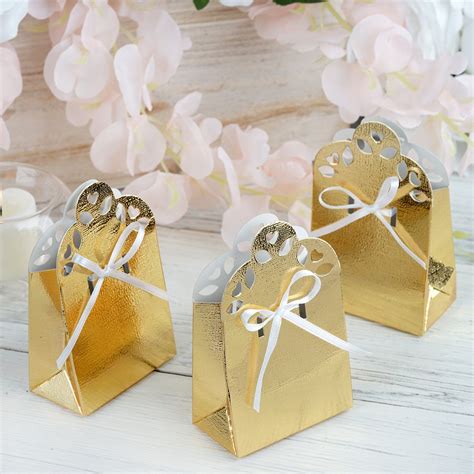 Efavormart 100 Cute Wedding T Favor Boxes With Ribbon For T Candy