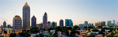 Atlanta Midtown Panoramic Looking East One Atlantic