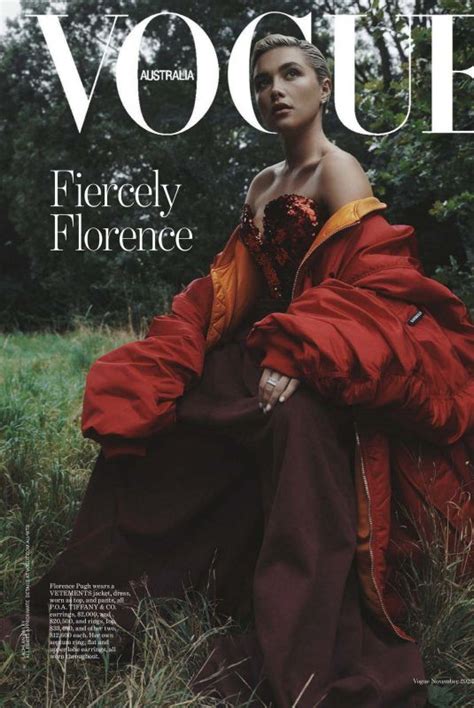 FLORENCE PUGH In Vogue Australia November 2023 HawtCelebs
