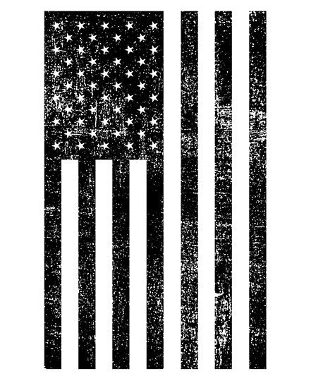 Distressed American Flag Black Poster By Dfunky Redbubble