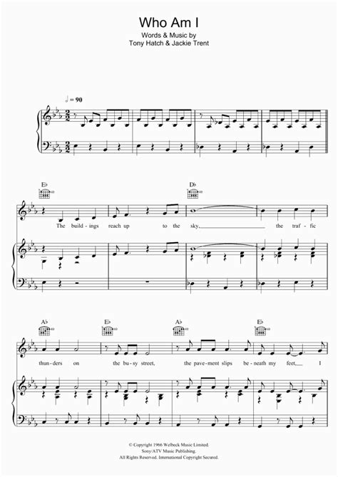 Who Am I Piano Sheet Music Onlinepianist