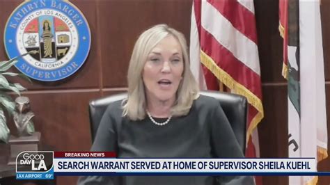 Supervisor Kathryn Barger Speaks On Kuehl Home Search Warrant Youtube